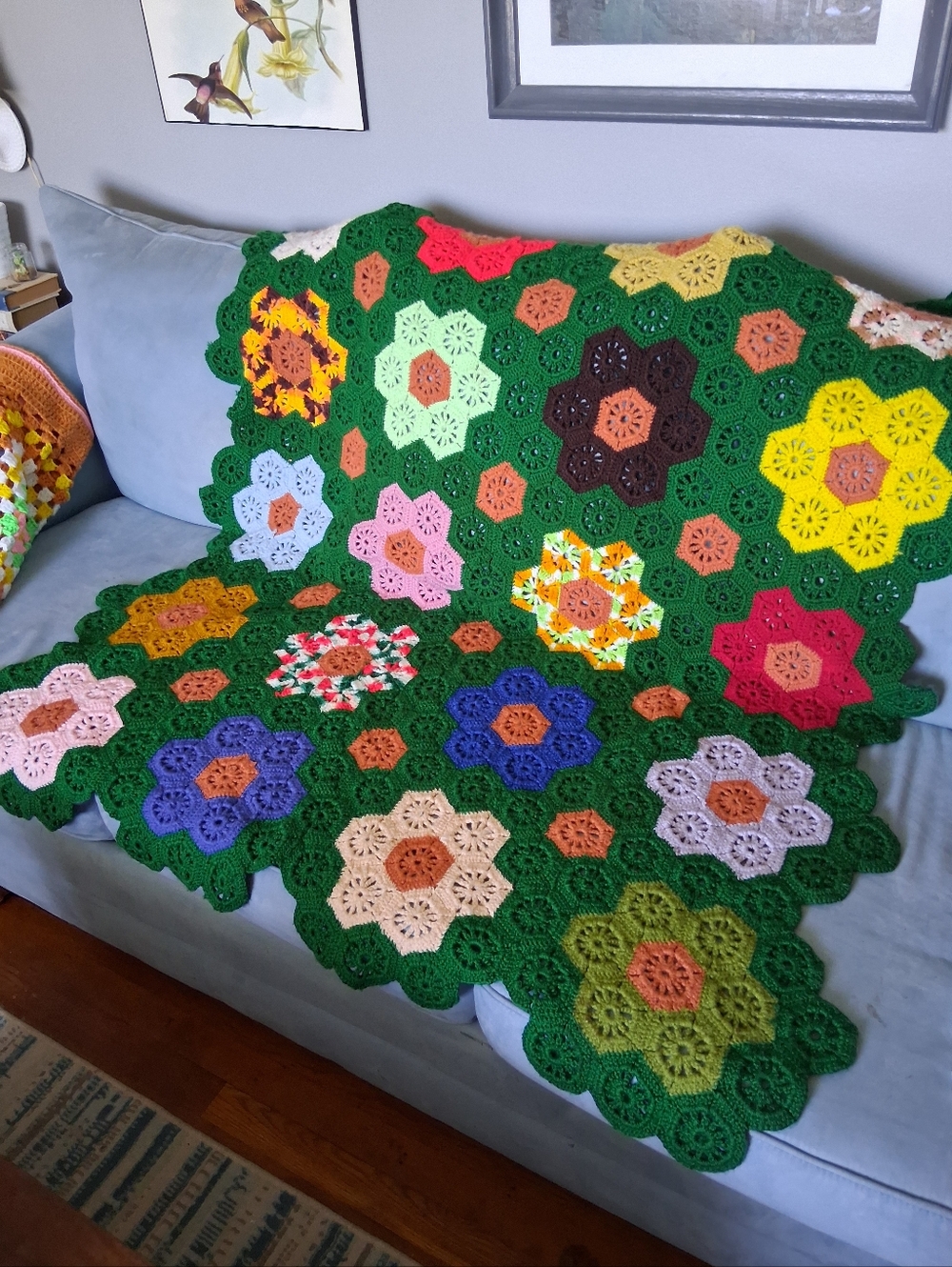 Vintage "Granny Garden" Afghan